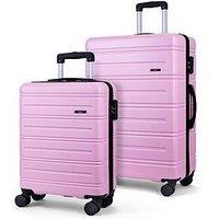 Rock Luggage Lisbon 2 Pc Set Pink
