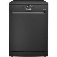 Indesit D2Fhk26B Fullsize 14-Place Setting Freestanding Dishwasher - Black