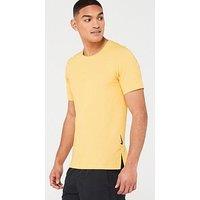 Nike Train Dri Fit Yoga T-Shirt - Yellow