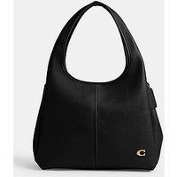 Coach Polished Pebble Leather Lana Shoulder Bag - B4/Black