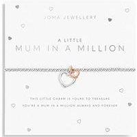 Joma Jewellery A Little Mum In A Million Bracelet In Silver And Rose Gold Plating