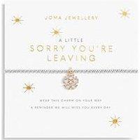 Joma Jewellery A Little Sorry You'Re Leaving Bracelet In Silver Plating