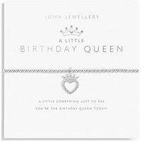 Joma Jewellery A Little Birthday Queen Bracelet In Silver Plating