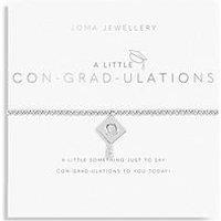 Joma Jewellery A Little Con-Grad-Ulations Bracelet In Silver Plating