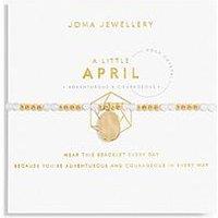 Joma Jewellery April A Little Birthstone Bracelet In Gold Plating