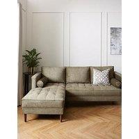 New Orleans Fabric Left Hand Chaise Sofa