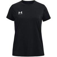 Under Armour Girls Challenger Short Sleeve T-Shirt - Black/White