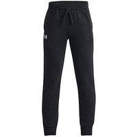 Under Armour Boys Rival Fleece Joggers - Black/White