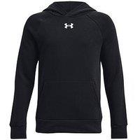 Under Armour Boys Rival Fleece Hoodie - Black/White