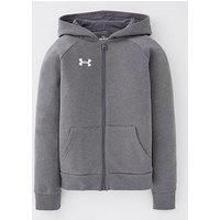 Under Armour Boys Rival Fleece Full Zip Hoodie - Grey