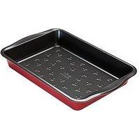Disney Bake With Mickey Mouse & Non Stick 33 X 23 Cm Baking Tray - Red & Black