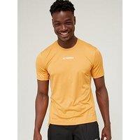 Adidas Terrex Men'S Centre Logo T-Shirt - Yellow