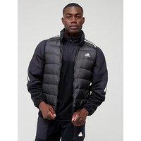 Adidas Essentials 3-Stripe Down Gilet - Black