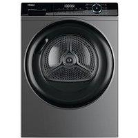 Haier I-Pro Series 3 Hd90-A2939S 9Kg Load Heat Pump Tumble Dryer, A++ Rated - Graphite