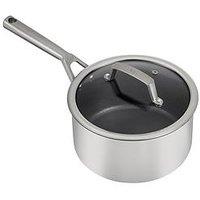 Ninja Zerostick 20Cm Saucepan With Lid - Stainless Steel C60220Uk