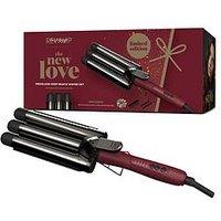 Revamp Progloss New Love Burgundy Platinum Beach Waver Gift Set