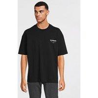 Allsaints Underground Back Print T-Shirt - Black