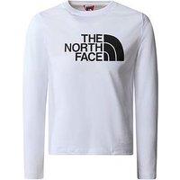 The North Face Unisex Long Sleeve Easy Tee - White