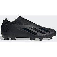 Adidas Mens X Laceless Speedportal.3 Firm Ground Football Boot - Black