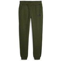 Puma Boys Essentials Fleece Logo Pants - Khaki