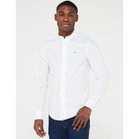 Gant Slim Fit Poplin Long Sleeve Shirt-White