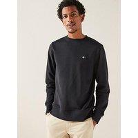 Gant Regular Fit Shield C-Neck Sweat - Black