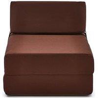 Kaikoo Single Folding Chair Bed Chocolate