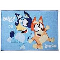 Bluey And Bingo Rectangular Rug - Blue