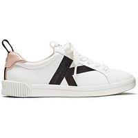 Kate Spade New York Signature Sneaker - True White/ Mochi Pink/ Black - True White/ Mochi Pink/ Black