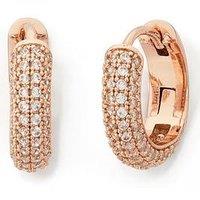 Kate Spade New York Pave Mini Huggies - Rose Gold