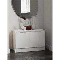 Swift Adair Ready Assembled 2 Door Compact Sideboard - Matt White