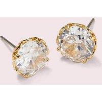 Kate Spade New York That Sparkle Round Stud Earrings - Clear/Gold