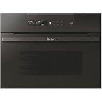 Haier Hwo45Nb2B0B1 34-Litre I-Message Series 2 Built-In Combi Microwave With Grill, 900W - Black - Microwave Only