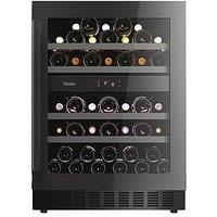 Haier Hakwbd 60 Uk H-Wine 700 Wine Cooler, 44-Bottle Capacity, Wifi Enabled, F Rated - Black - Wine 