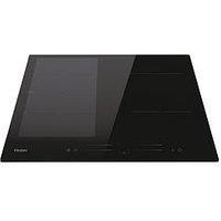 Haier Series 4 Hafrsj64Mc 59Cm Wide Induction Hob, 4 Cooking Zones - Black - Hob With Installation