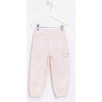 River Island Mini Mini Girl Embroidered Cargo Trousers - Pink