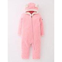 Columbia Infant Tiny Bear Ii Fleece Bunting Bodysuit - Pink