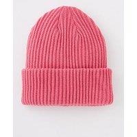 Pieces Knitted Beanie - Pink