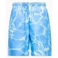 Hype Boys Blue Marble Pool Print Swim Shorts
