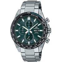 Casio Efr-574Db-3Avuef Men'S Chronograph Watch - Silver/Green