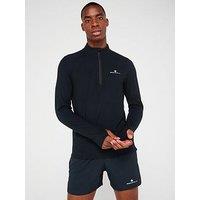 Ronhill Men'S Core Running Thermal 1/2 Zip Top - Black