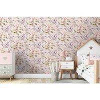 Holden Decor Floral Fairies Wallpaper - Pink