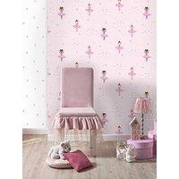 Holden Decor Ballerina Wallpaper - Pink