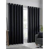 Fusion Strata Dim Out Eyelet Curtains