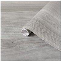 D-C-Fix Sangallo Grey Self Adhesive Wood Vinyl Wrap Film - 67.5Cm X 5M