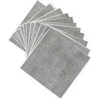 D-C-Fix Solid Concrete Dc Fix Self Adhesive Vinyl Floor Tiles -30.48Cm X 30.48Cm (Pack 11 Tiles = 1Sqm)