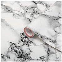 D-C-Fix Marble White Self Adhesive Vinyl Wrap Film - 67.5Cm X 2M