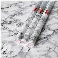 D-C-Fix Marble White Self Adhesive Vinyl Wrap Film - 67.5Cm X 2M (3 Rolls)