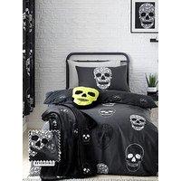 Catherine Lansfield Skulls Duvet Set