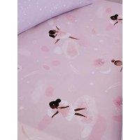 Catherine Lansfield Dancing Fairies Fitted Sheet - Pink